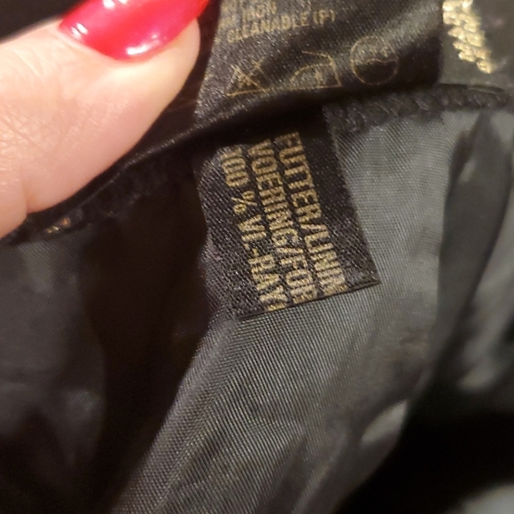 VTG designer Escada Hip Pleat black skirt sz 44 - Picture 9 of 12